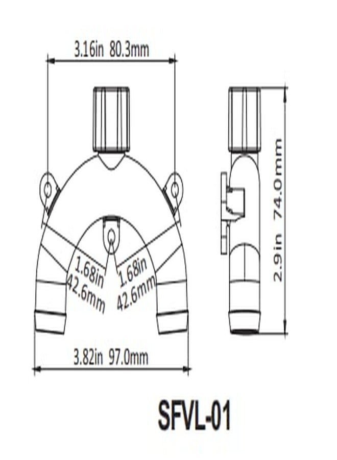 Seaflo Vented Loop Choose Size and Pack Quantity (3/4", 1-Pack) - Image 3
