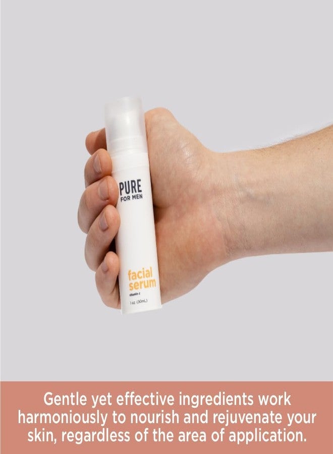 Pure For Men Gold Vitamin C Serum | Vegan, Nourishes, Brightens, and Hydrates for Radiant, Youthful Skin from Cheek to Cheek | Essential Oils & Ascorbic Acid | 1 oz. - Image 5