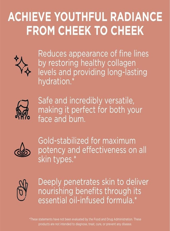 Pure For Men Gold Vitamin C Serum | Vegan, Nourishes, Brightens, and Hydrates for Radiant, Youthful Skin from Cheek to Cheek | Essential Oils & Ascorbic Acid | 1 oz. - Image 2