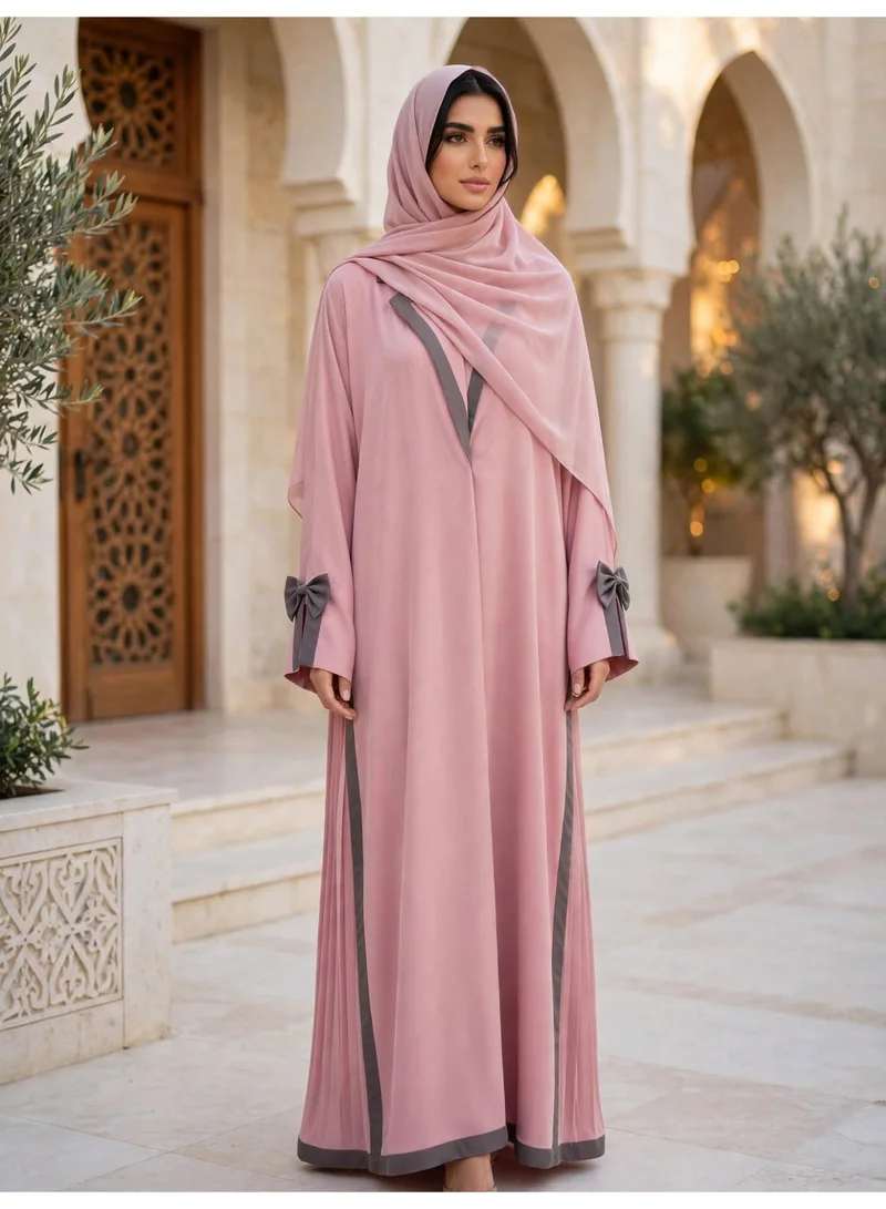Elegant Bow Sleeve Abaya for Modest Fashion