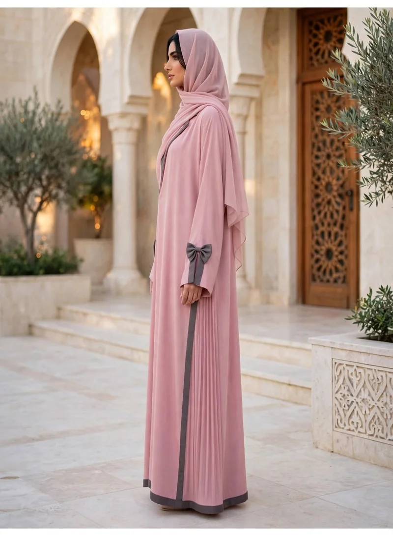 Ikkxa  Elegant Bow Sleeve Abaya for Modest Fashion for Women | Best Price UAE