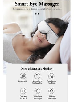 Pretocter Eye Massager with Heat, Heated Eye Mask Massager for Migraines, Ideal Gifts for Women/Men,  Improve Sleep Reduce Eye Strain Dry Eye  - Image 2