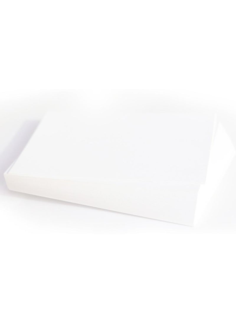 firstnock A5 White Card Stock Paper 350 GSM – Smooth Matt Finish, Thick White Paper 50 Sheets – Perfect for Crafting, Scrapbooking, Invitations, and More - Image 1