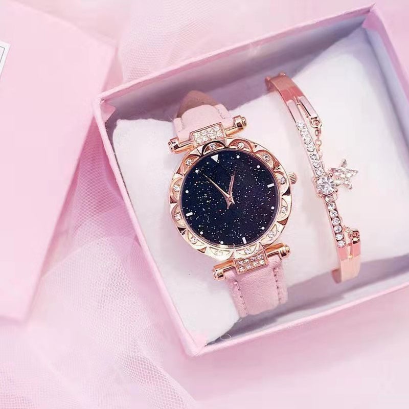 Women fashion trend casual atmosphere quartz watch