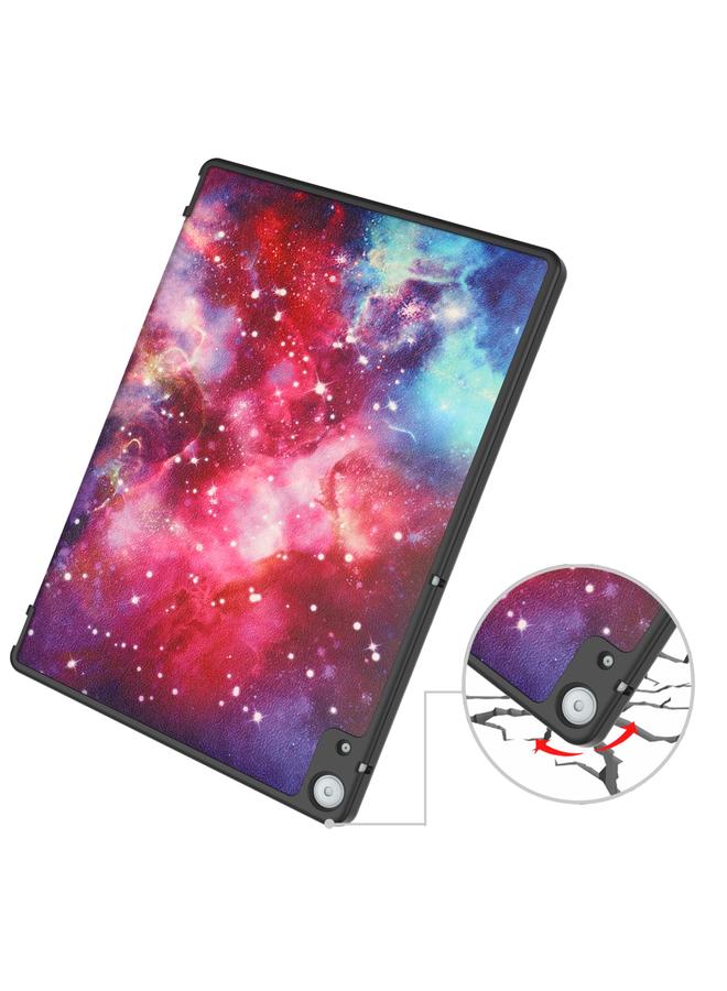 S-TOP Case For Docomo dtab D-51C Custer Painted 3-Fold Holder Leather Tablet Case - Image 5