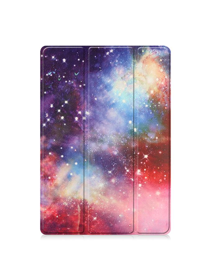 S-TOP Case For Docomo dtab D-51C Custer Painted 3-Fold Holder Leather Tablet Case - Image 2