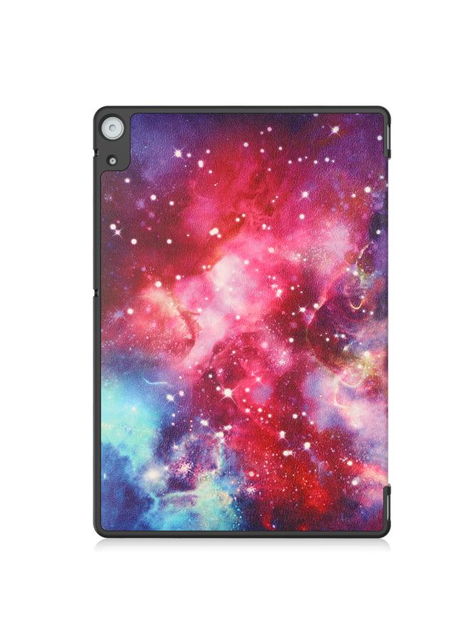 S-TOP Case For Docomo dtab D-51C Custer Painted 3-Fold Holder Leather Tablet Case - Image 3