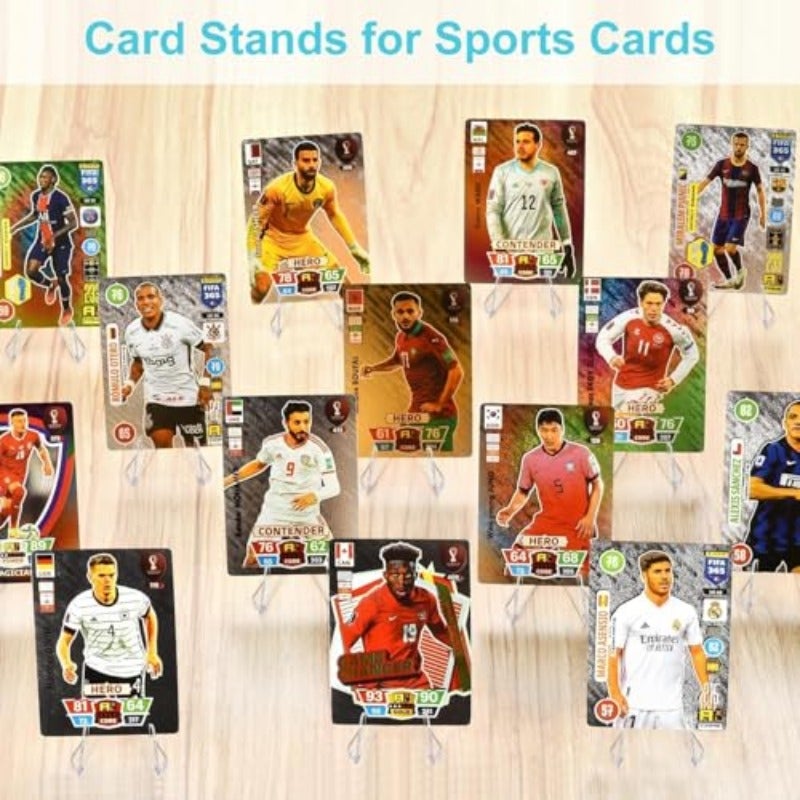 30 PCS Card Display Stand Sturdy and Stable High Grade Acrylic Transparent Display Stand Versatile Transparent Mini Easel Stand Card Display Artwork Display Stand 54mm High - Image 3