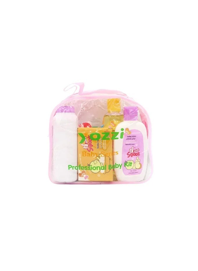 Sbook Good ZOOI Spook Baby Care Set, 5 Pieces (Bib, Soap, Powder, Lotion, Shampoo) - Image 2