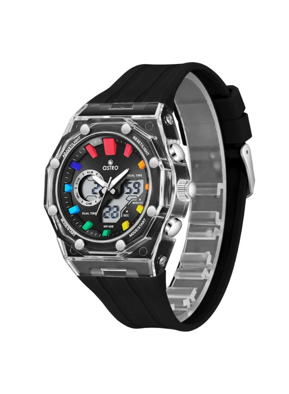 أسترو Astro A24801-PPBB Kids Analog-Digital Display Watch & Polyurethane Strap Black