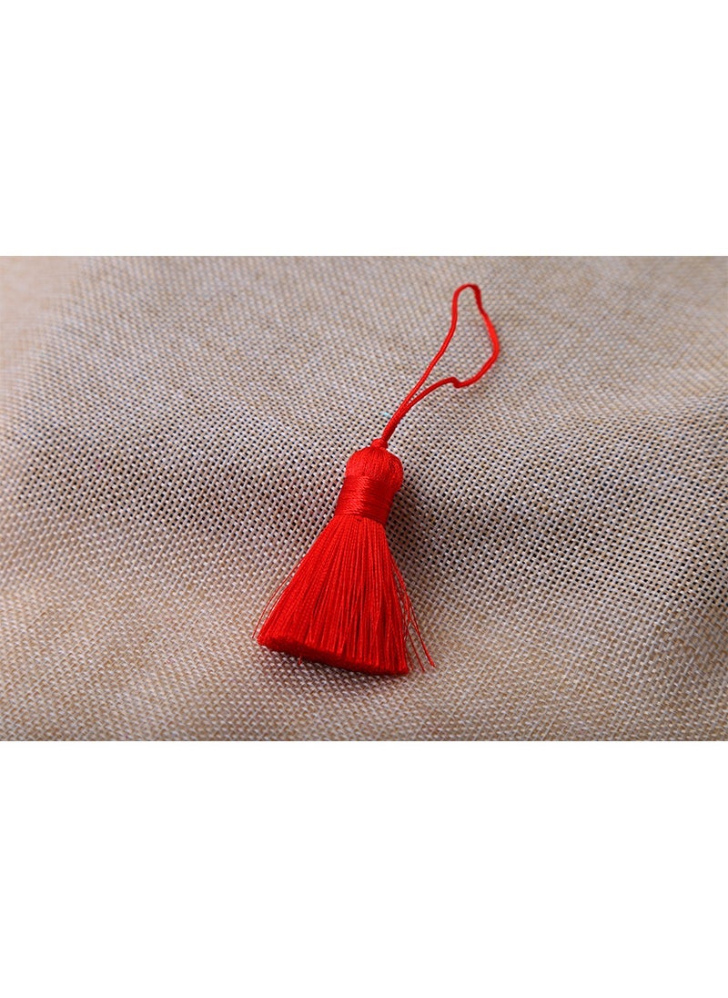 Generic 1 x 5 pcs 5cm Tassel Charm Bookmark Clothing Pendant Red