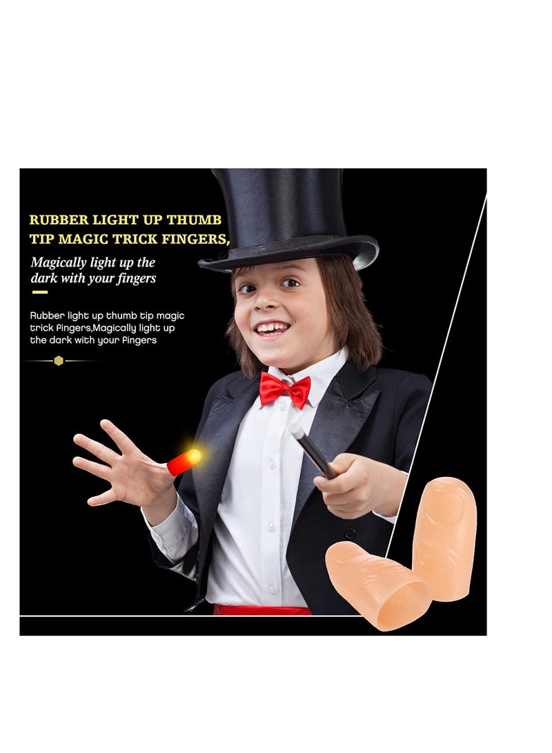 10 Pieces Green LED Finger Lamp Thumbs Light Magic Up Trick - Image 2
