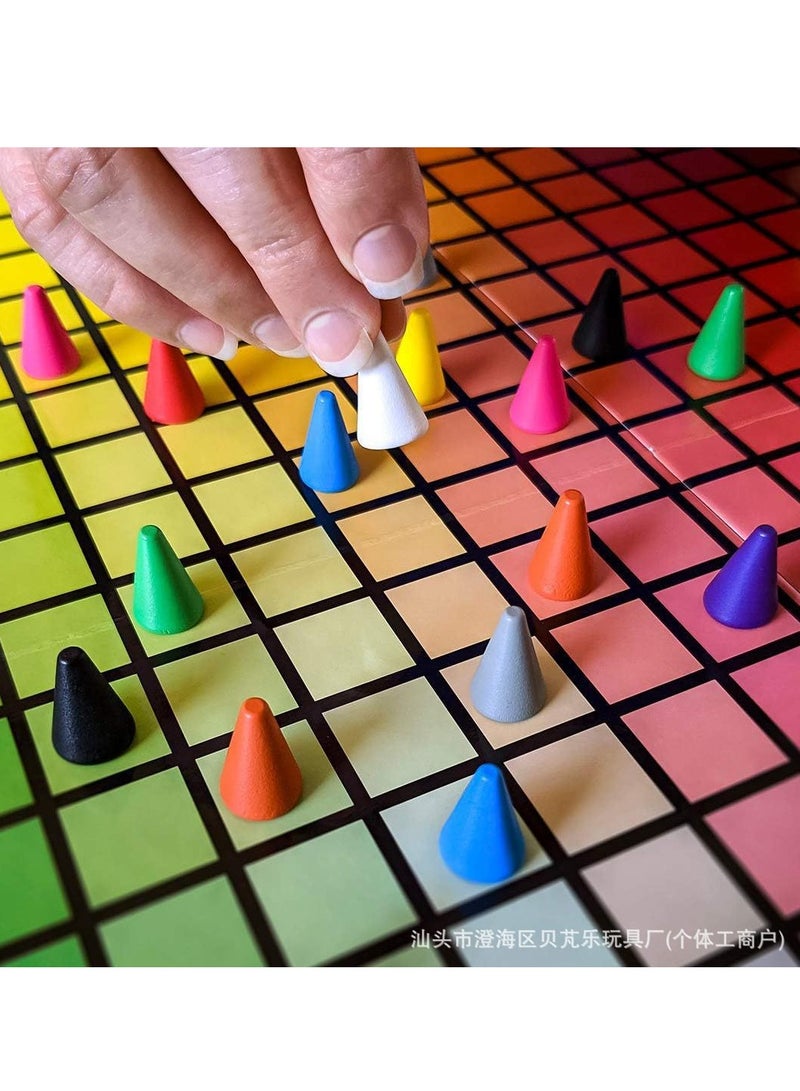 USAopoly Hues And Cues Crafty Colours And Clues Riddle Matching Game Card Toys - Image 2