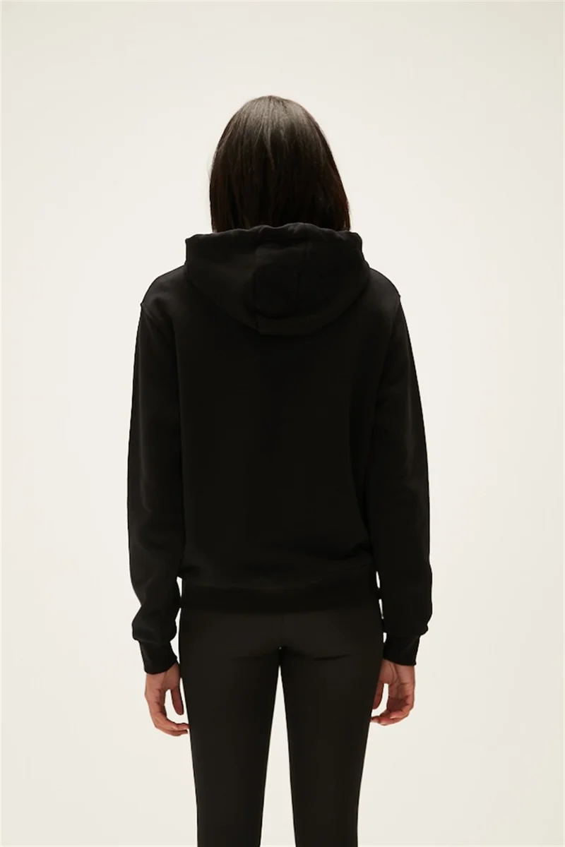 Bad Bear Here Hooded Women's Black Sweatshirt