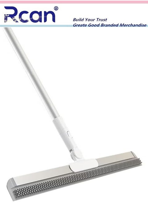 2 in 1 Magic Broom Indoor and Outdoor Floor Wiper 180 Degree Rotating Scraper Head Ideal for Bathrooms Kitchens and Outdoor Use