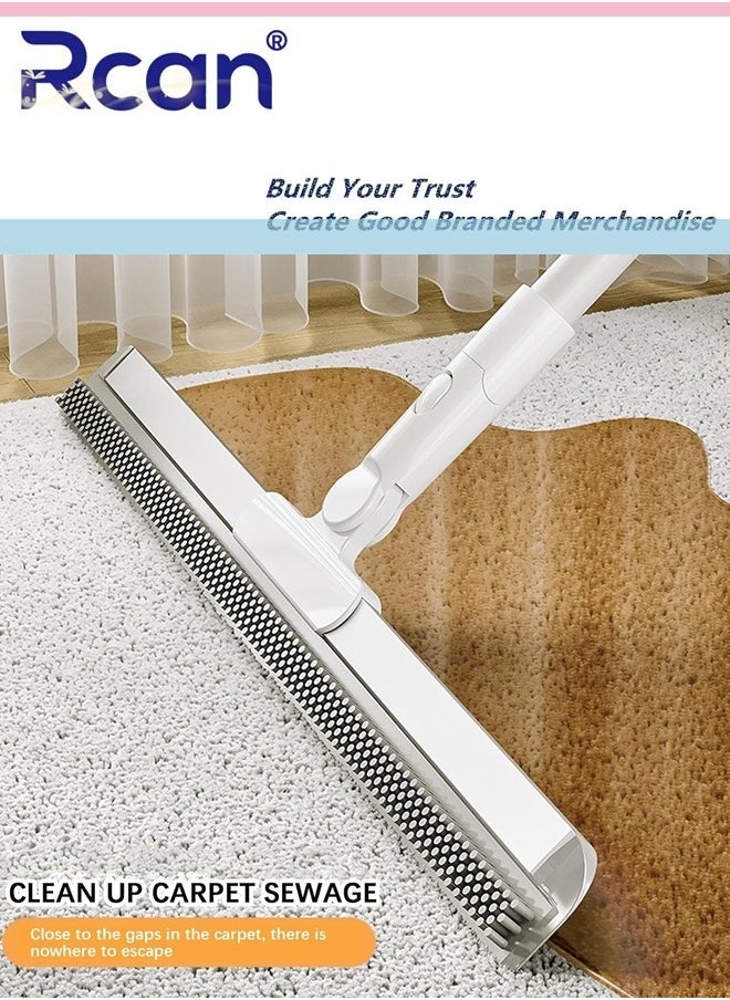 Rcan - 2 in 1 Magic Broom Indoor and Outdoor Floor Wiper 180 Degree Rotating Scraper Head Ideal for Bathrooms Kitchens and Outdoor Use - Image 1