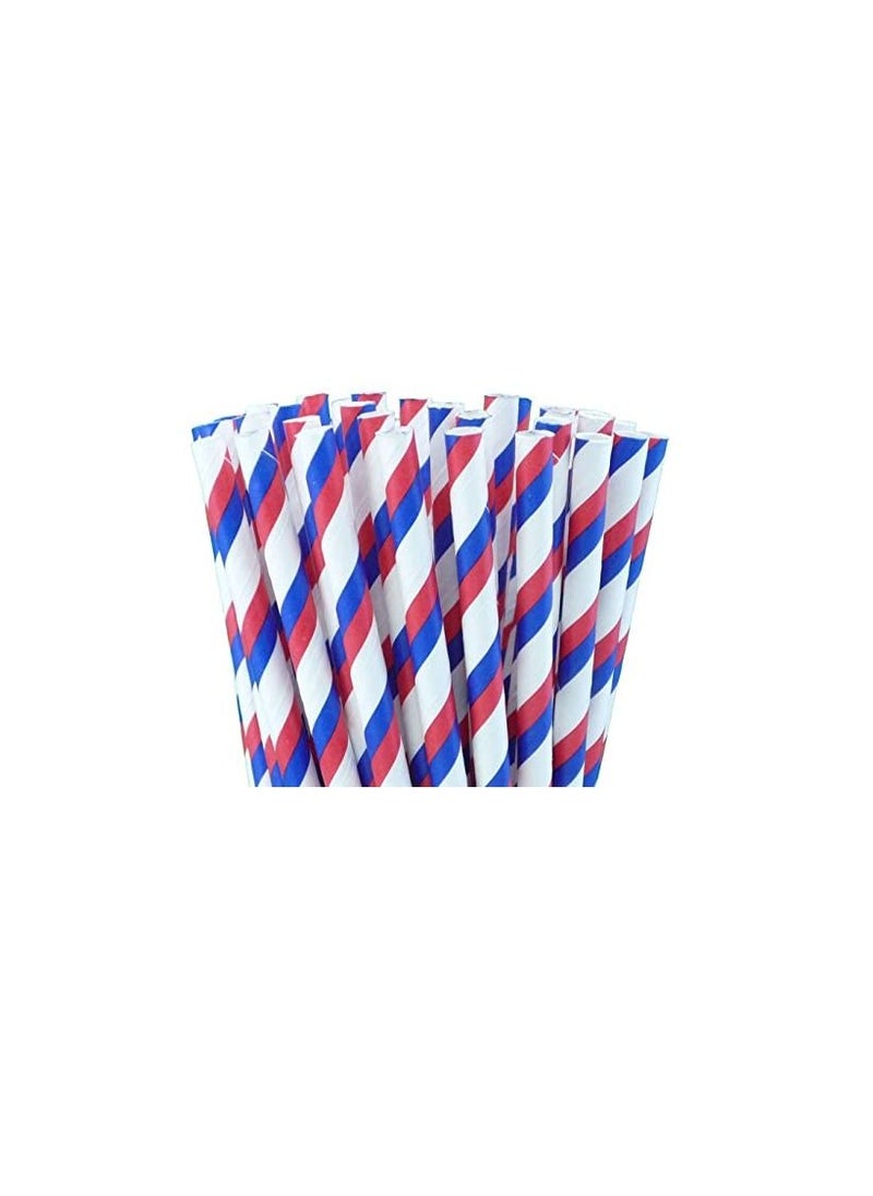 erorex - Metallic Paper Straw Red and Blue - Image 1