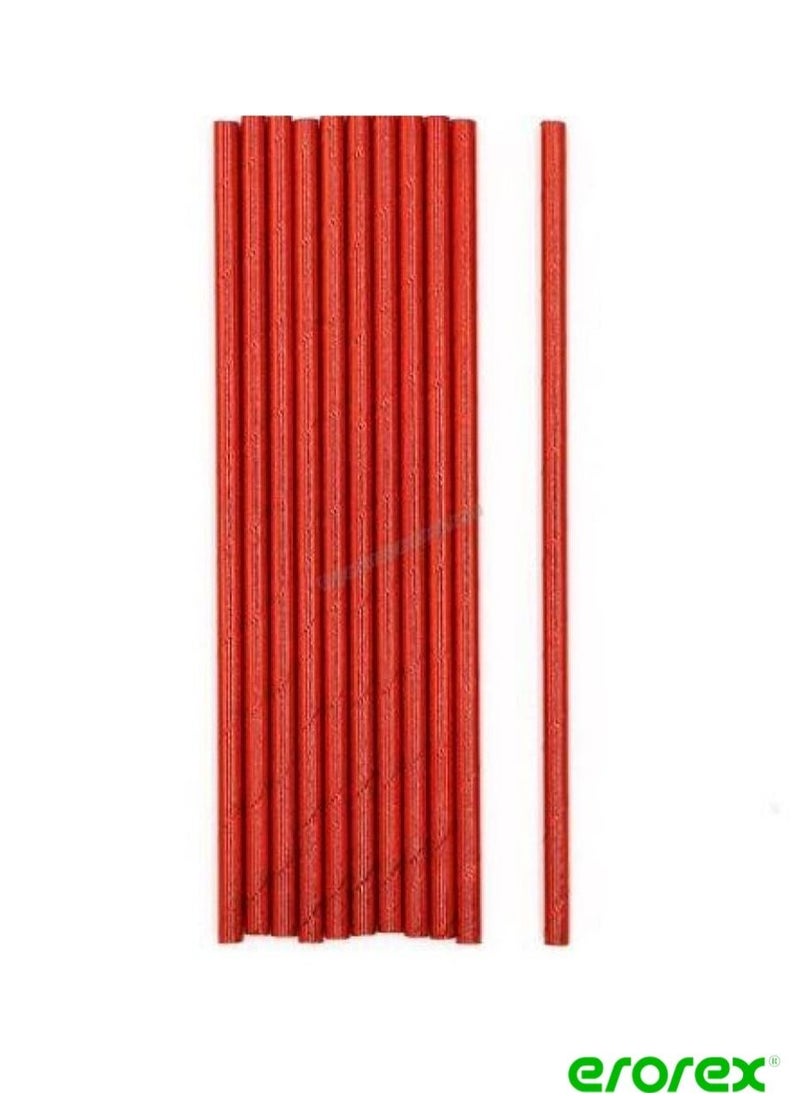 erorex - Metallic Paper Straw Red and Blue - Image 1