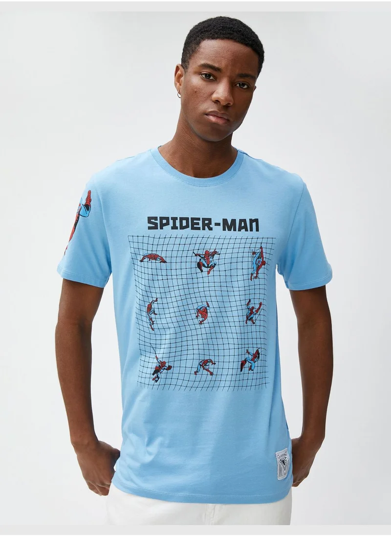 كوتون Spiderman T-Shirt Licensed Printed Cotton