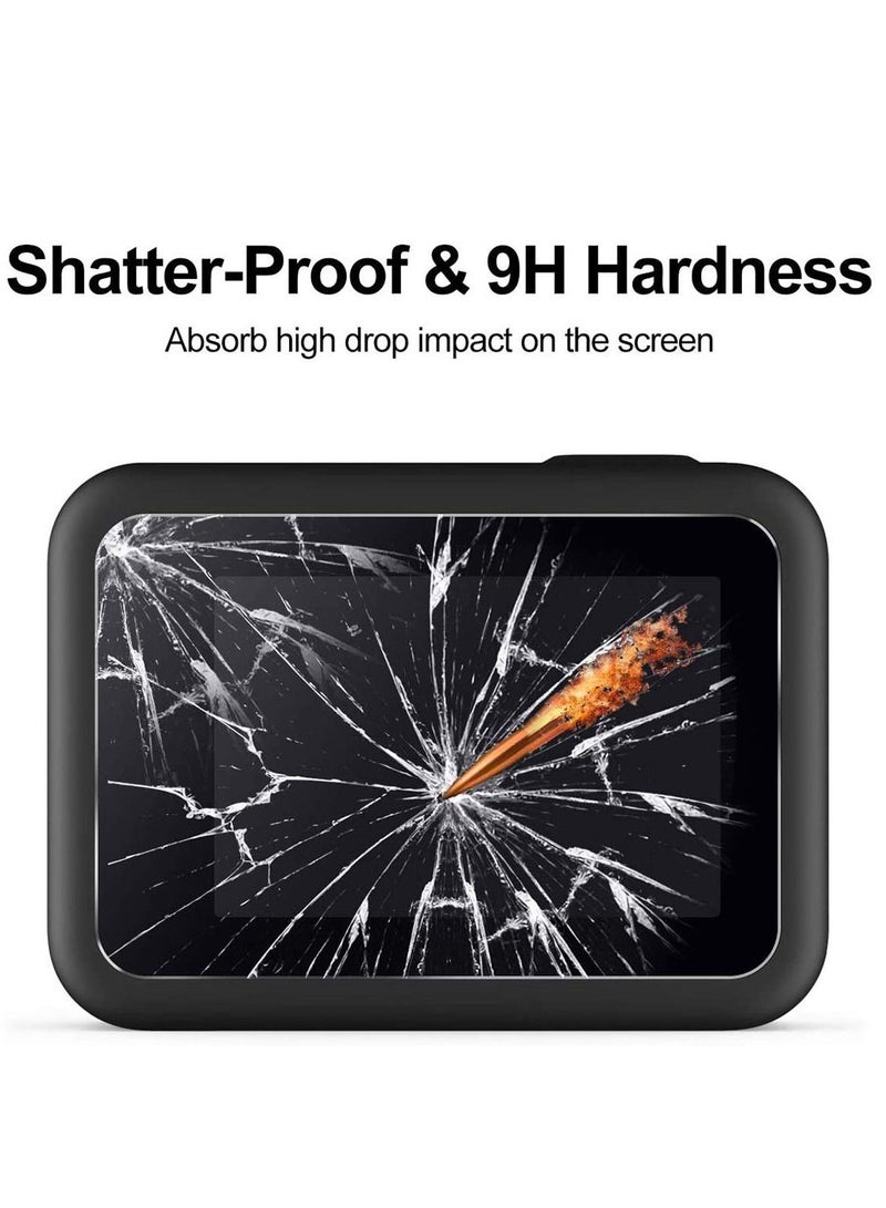 SYOSI SYOSI 9 Pcs Screen Protector for GoPro Hero 8 Black, 3 Ultra Clear Tempered Glass Screen Protector, 3 Tempered Glass Lens Protector, 3 Tempered Glass Front LCD Display Film for Hero 8 Action Camera  - Image 3
