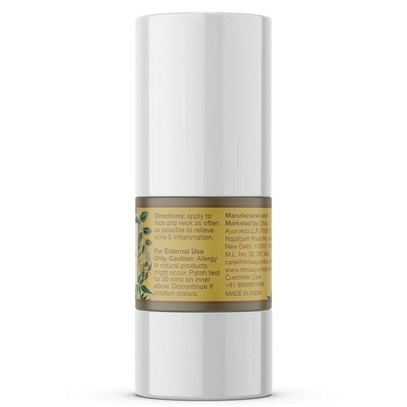 OHRIA Neem  Tulsi Hydrating Face Gel  AntiInflammatory Healing  Cooling - Image 2
