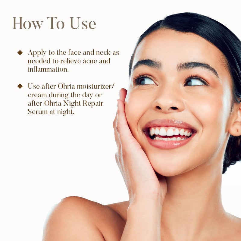 OHRIA Neem  Tulsi Hydrating Face Gel  AntiInflammatory Healing  Cooling - Image 5