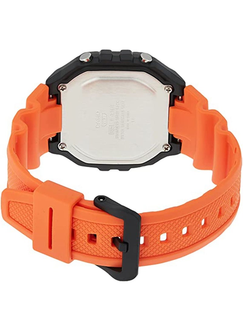 CASIO Men's Resin Digital Wrist Watch W-218H-4B2VDF - 44 mm - Orange - Image 2
