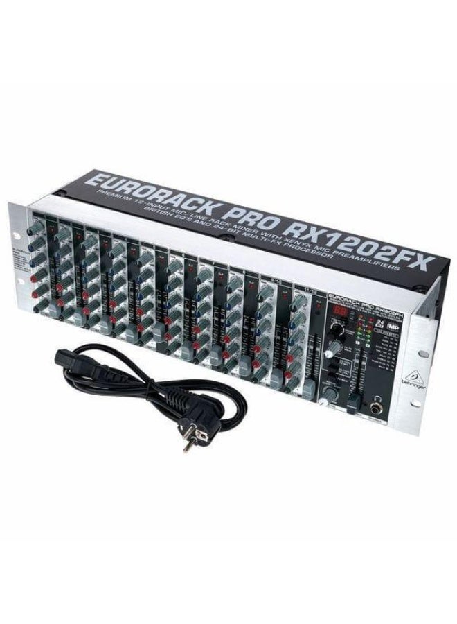 behringer RX1202FXV2 Premium 12 Input Mic Line Rack Mixer - Image 3