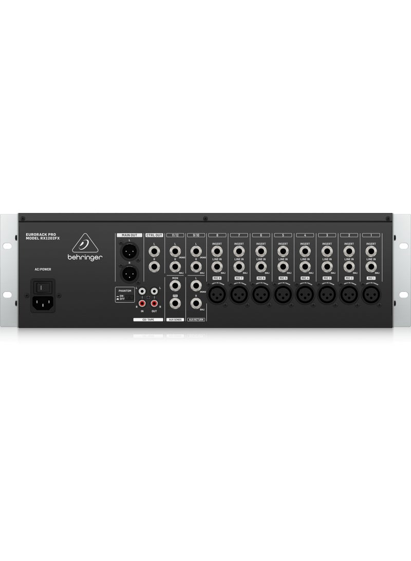 behringer RX1202FXV2 Premium 12 Input Mic Line Rack Mixer - Image 2