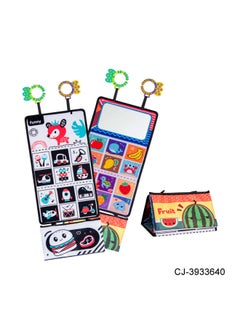 Generic Multi-functional Hanging Type Tear-off Paper Cloth Book To Appease Cognitive Ha Ha Mirror Baby Infant Desk Calendar Cloth Book-Color:Children's Desk Calendar Cloth Book CJ-3933640  - Image 1
