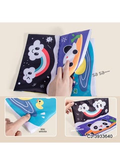 Generic Multi-functional Hanging Type Tear-off Paper Cloth Book To Appease Cognitive Ha Ha Mirror Baby Infant Desk Calendar Cloth Book-Color:Children's Desk Calendar Cloth Book CJ-3933640  - Image 4