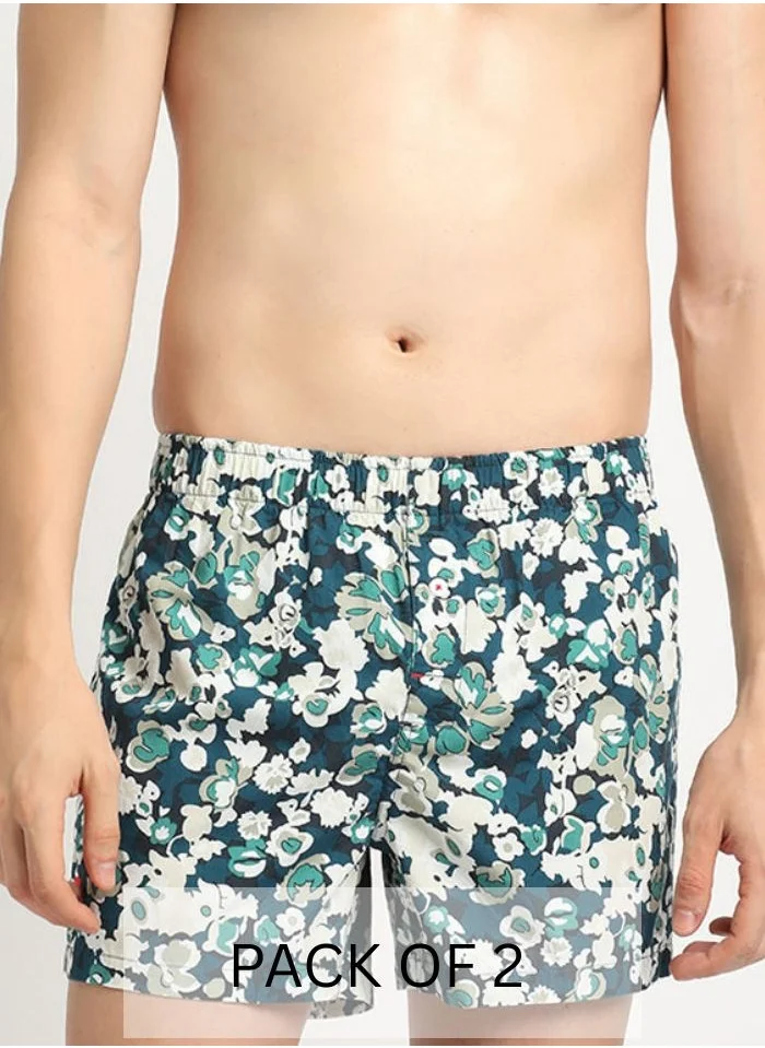 THE BEAR HOUSE Mens Cotton Boxers Multipack Soft Breathable Underwear for Men Loose Fit Comfortable Boxer Shorts for Daily Wear Size-S-XL (Dohner)