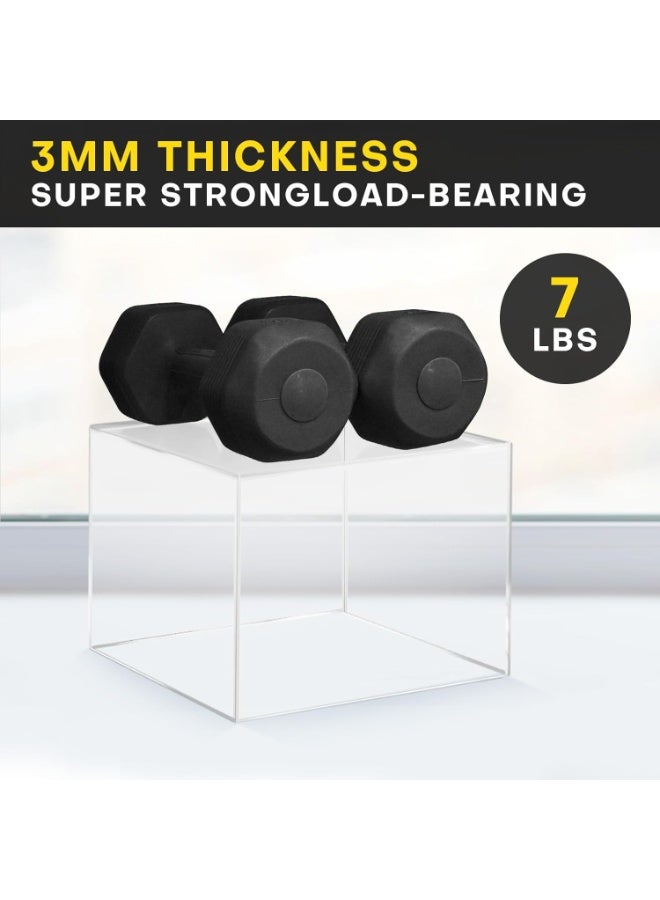 Bukela 6 Pcs Clear Buffet Risers and Stands, Acrylic Food Risers for Buffet Table, Acrylic Risers Display Stands for Wedding Party, food display, Collectibles(8" 7" 6" 5.5" 4.5" 3") - Image 2