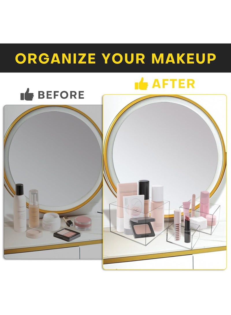 Bukela 6 Pcs Clear Buffet Risers and Stands, Acrylic Food Risers for Buffet Table, Acrylic Risers Display Stands for Wedding Party, food display, Collectibles(8" 7" 6" 5.5" 4.5" 3") - Image 5