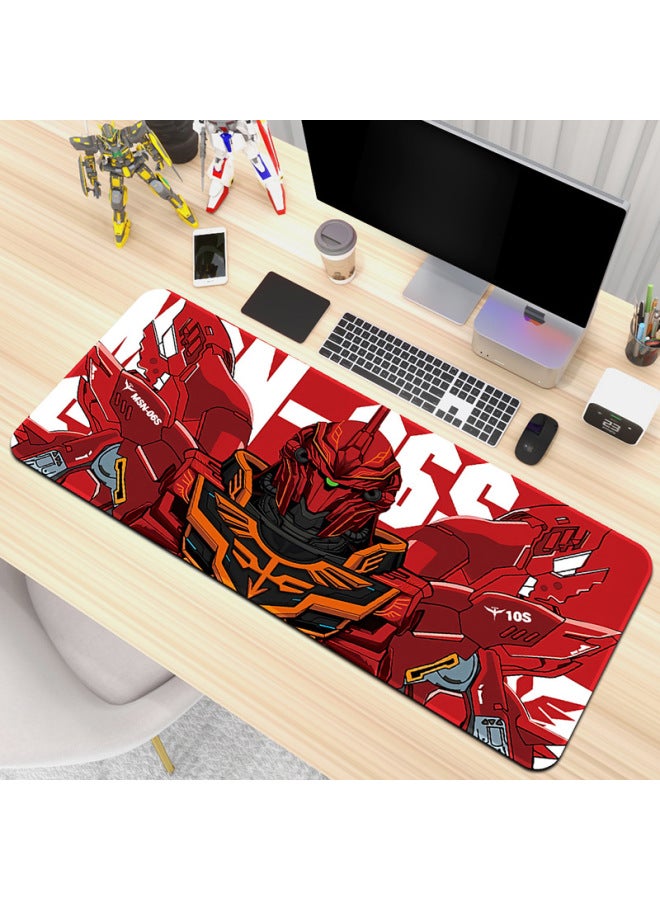 Gundam Mecha Style Anime Game Super Large Mouse Pad Thickened Personality Keyboard Pad Laptop Computer Office Desk Mat-Color:800x 300x 2mm Edge Lock-Pattern:Up To [22-18]]  - Image 4