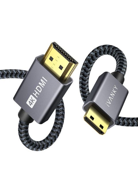 4K HDMI Cable 2 Meter, High Speed 18Gbps HDMI 2.0 Cable, 4K HDR, 3D, 2160P, 1080P, Ethernet - Braided HDMI Cord 32AWG, Audio Return(ARC) Compatible UHD TV, Blu-ray, PC, Projector