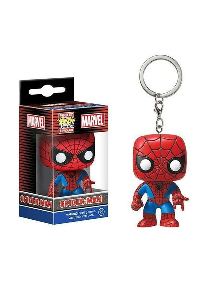 NIBEMINENT Pop! Spiderman Figure Toy Keychain 7.5x5x3.5cm - Image 1