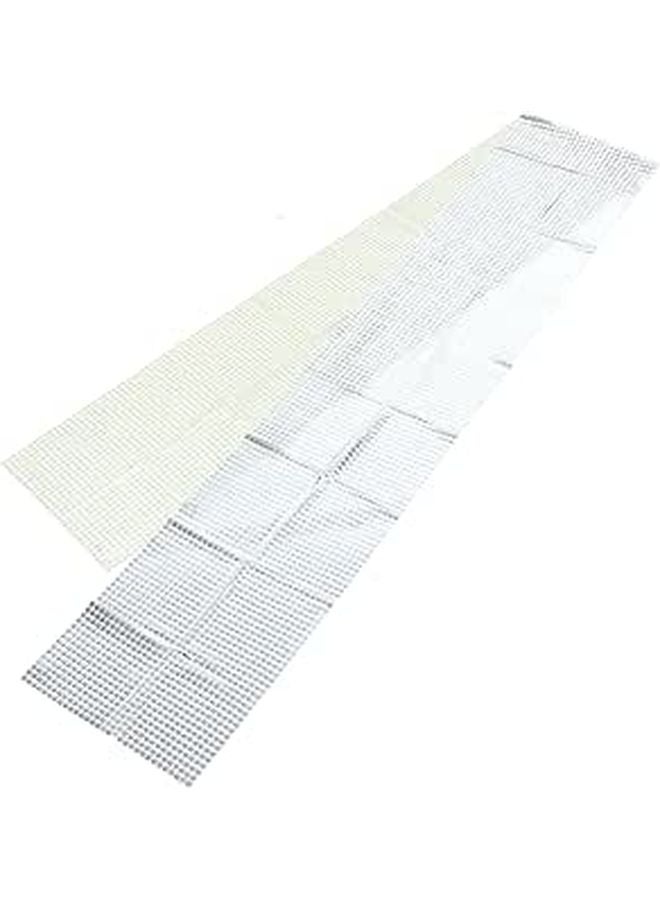 Silver Sequin Disco Table Runner 30x274cm Retro Party Supplies Wedding - Image 1
