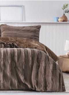 Family Bed quilt set Spanish fur 3 pieces size 240 x 240 cm model 1622 from Family Bed  - Image 1
