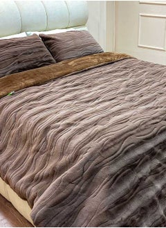 Family Bed quilt set Spanish fur 3 pieces size 240 x 240 cm model 1622 from Family Bed  - Image 5