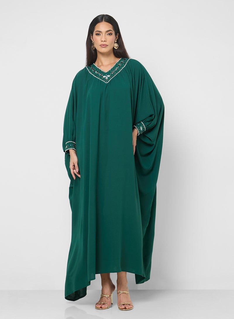 Khizana Embroidered Kaftan - Image 4
