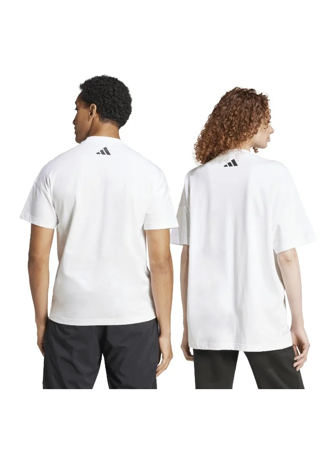 adidas Adidas U Ksa Tee White Training T-Shirts For Unisex Xs