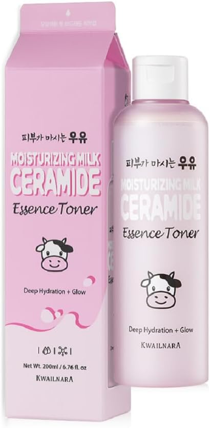 WELCOS Kwailnara Moisturizing Ceramide Toner  Long Lasting Hydrating Soothing Nourishing wMilk Extract Shea Butter Royal Jelly  Korean Skin Care  200ml  676 Fl oz