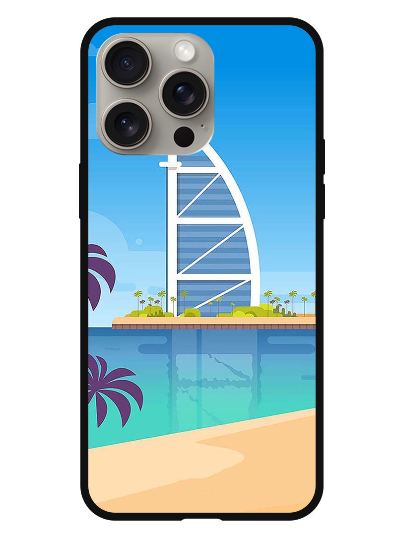 Theodor Protective Case Anti Scratch Shock Proof Bumper Cover For iPhone 15 Pro Tower Illustration - Image 1