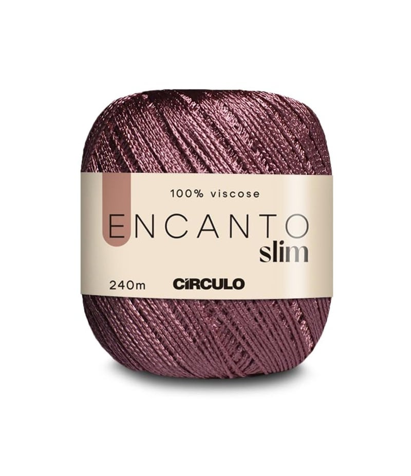 CÃRCULO CIRCULO Encanto Slim Yarn 100 Viscose Luxury Shine Sport Weight Yarn 262 yds 352 oz Color 3201 Cameo - Image 3