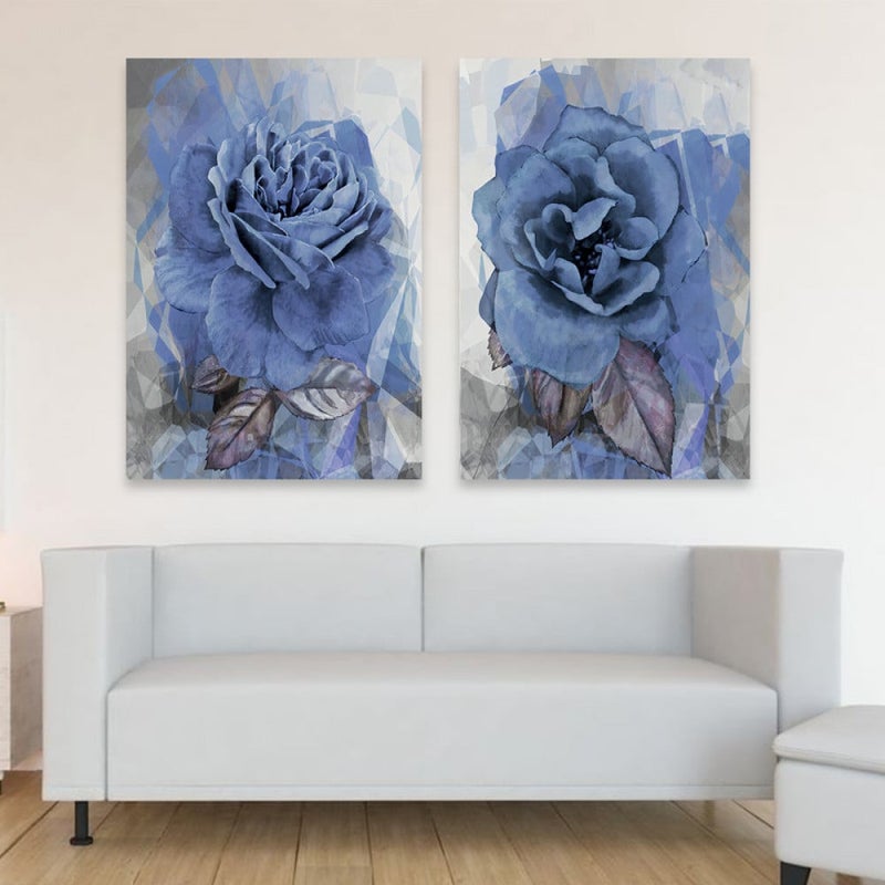 Marktna Modern double canvas painting with a rose pattern - Image 1