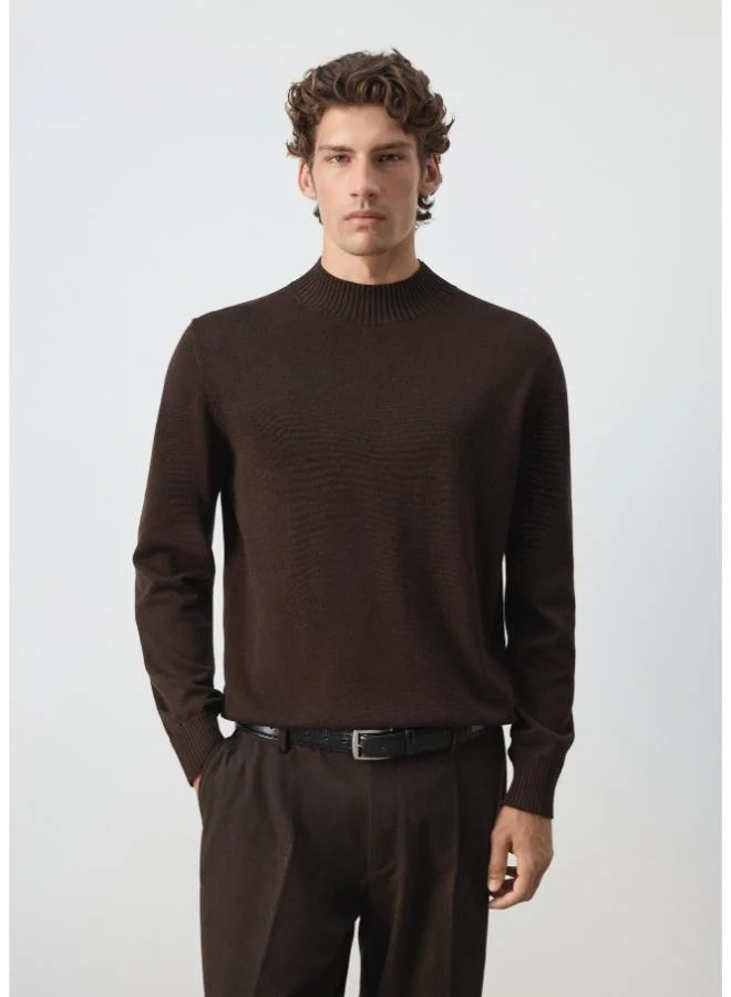 Mango Man Fine Knit Cotton Blend Sweater