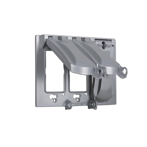 Bell Hubbell-Bell MX3050S Flip Weatherproof 125-in-1 Universal Metal Device Cover, 3-Gang, Gray - Image 4