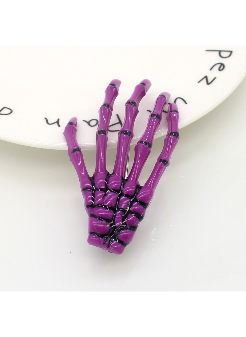 Loquat Harajuku Bloodshot Eyeball  Hairpins Purple-line drawing style