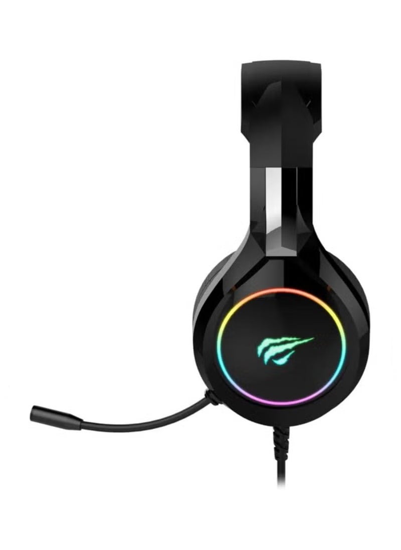 havit Havit HV-H2232D RGB Wired Gaming Headset – Black  - Image 2